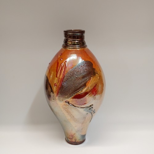 #220429 Raku Glitter Glaze 12x6 $42 at Hunter Wolff Gallery